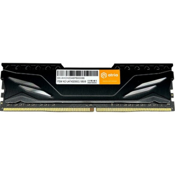 модуль пам’яті 8Gb DDR4 3200MHz  Atria Fly Black UAT43200CL18B/8 (UAT43200CL18B/8)