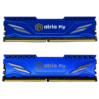 модуль пам’яті 16Gb DDR4 3200MHz  Atria Fly Blue ( 2x8) UAT43200CL18BLK2/16 (UAT43200CL18BLK2/16)