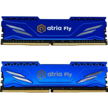 модуль пам’яті 16Gb DDR4 3600MHz  Atria Fly Blue (2x8) UAT43600CL18BLK2/16 (UAT43600CL18BLK2/16)