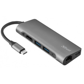 USB-Концентратор Trust Dalyx Aluminium 7-in-1 USB-C Multi-port ALUMINIUM (23331_Trust)