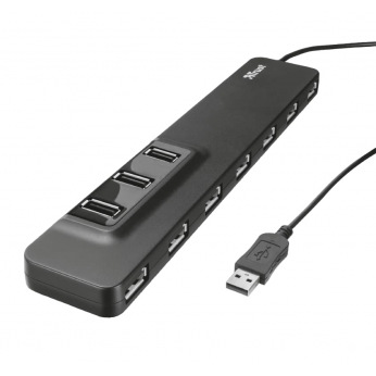 USB-Концентратор Trust Oila 10 Port USB 2.0 - black (20575_TRUST)