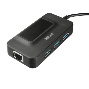 USB-хаб TRUST Oila 3 Port USB 3.0 Hub with network port (20789)
