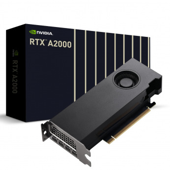 Відеокарта NVIDIA  AMPERE 3328 CUDA cores 12G D6 4mDP NVIDIA RTXA2000 12G 4mDP (VCNRTXA2000-12GB-SB)