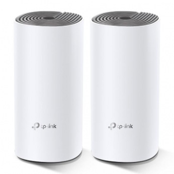 Wi-Fi система TP-LINK DECO E4 2 pcs AC1200, 2xFE LAN/WAN, MESH, MU-MIMO, Beamforming (DECO-E4-2-PACK)