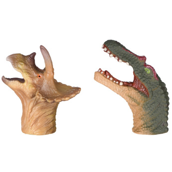Игровой набор Same Toy Пальчиковый театр 2 ед, Спинозавр и Трицератопс X236Ut-4 (X236UT-4)