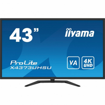 42,5" 16:9 VA UHD РК монітор, 3 мс, 60 Гц, PiP/PbP , 2xHDMI, 1xDP, 1xmDP, 1xDP out, 2xUSB 3.0, 2xUSB  X4373UHSU-B1 (X4373UHSU-B1)