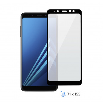 Защитное стекло 2E Samsung A8+ 2018 (A730) 2.5D Black border FG (2E-TGSG-GA8P)