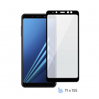 Защитное стекло 2E Samsung Galaxy A8+ 2018 black 3D EG (2E-TGSG-GA8P-3D)