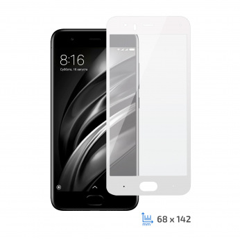 Захисне скло 2E Xiaomi Mi 6 3D White border FG (2E-TGMI-6-3D-WB)