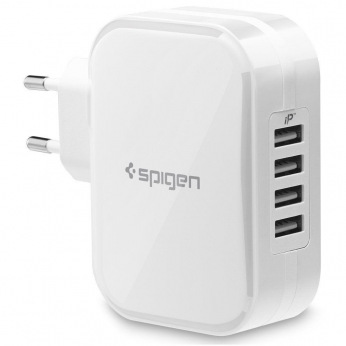 Зарядний пристрій Spigen F401 USB, White (000AD23963)