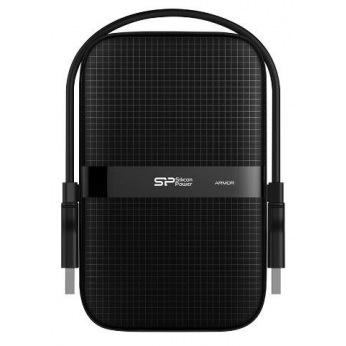 Жесткий диск Silicon Power 2.5" USB 3.2 2TB Armor A60 защита IPX4 Black (SP020TBPHDA60S3A)