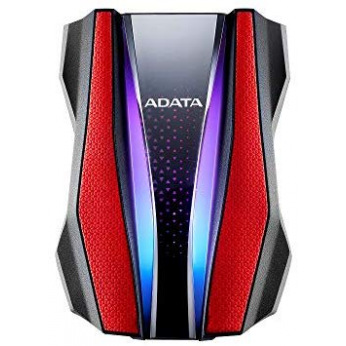 Жорсткий диск ADATA 2.5" USB 3.2 1TB HD770G захист IP68 RGB Black/Red (AHD770G-1TU32G1-CRD)