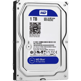 Жесткий диск WD 3.5" SATA 3.0 1TB 5400 64MB Blue (WD10EZRZ)