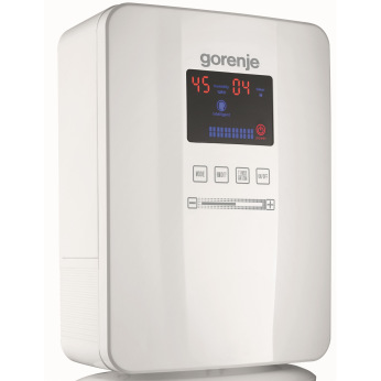 Увлажнитель воздуха Gorenje H50DW, 5 л, 50 м2, ультразвуковой, ионизатор, фильтр, таймер, белый (H50DW)