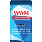 Стрічка фарбуюча WWM 25.4 мм х 20м HD кільце Black (M25.20H)