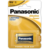Батарейка Panasonic ALKALINE POWER 6LR61 BLI 1 ALKALINE (6LR61REB/1BP)