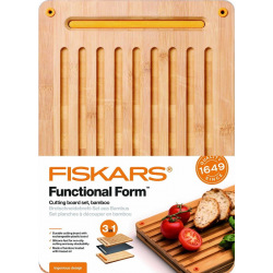 Доска бамбуковая Fiskars FF для хлеба (1059230)