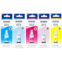 Набор оригинальных чернил Epson 673 (SET673C/M/Y/LC/LM) для EPSON 673 INK SET