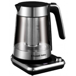 Електрочайник Russell Hobbs Attentiv Kettle, 1.7л, Strix, скло, база зі сховищем для шнура, сірий (26200-70)