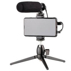 Микрофон с триподом для мобильных устройств 2Е MM011 Vlog KIT, 3.5mm (2E-MM011_OLD)
