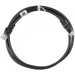 Патч-корд 2E Cat 5e,UTP,RJ45, 26AWG ,7/0.16 Cu, 1.20 m, PVC,Black (2E-PC5ECOP-120BLK)