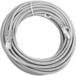 Патч-корд 2E Cat 5e, UTP, RJ45, 26AWG, 7/0.16 Cu, 5.00 m, LSZH, Сірий (2E-PC5ECU-5LSZH-GRY)