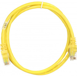 Патч-корд 2E Cat 6,UTP,RJ45, 26AWG ,7/0.16 Cu, 1.00 m, PVC,Yellow (2E-PC6COP-100YLW)