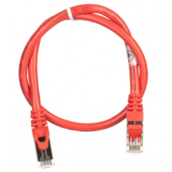 Патч-корд 2E Cat 6,S-FTP экран оплётка фольга,RJ45, 4Х2 27AWG ,7/0.14 Cu, 0.50 m, PVC,Red (2E-PC6SFTPCOP-050RD)