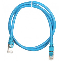 Патч-корд 2E Cat 6,S-FTP экран оплётка фольга,RJ45, 4Х2 27AWG ,7/0.14 Cu, 1.00 m, PVC,Blue (2E-PC6SFTPCOP-100BL)