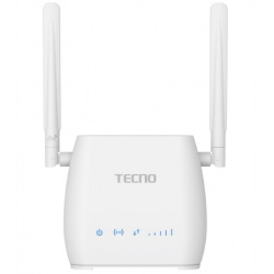 Маршрутизатор TECNO TR210 4G LTE, Wi-Fi4, 1x3FF SIM, 1xFE LAN, 1xUSB 2.0, 2000mAh bat. (4895180764646)