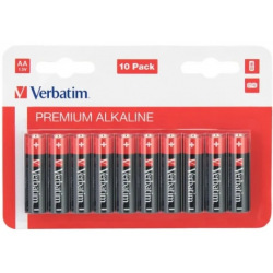 Батарейка Verbatim Alkaline AA/LR06 BL 10шт (49875)
