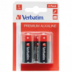 Батарейка Verbatim Alkaline C/LR14 BL 2шт (49922)