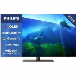 Телевізор 65", OLED EX, 120 Гц,1000 кд/м2, ОС Goog le TV, 4/16 ГБ,  VRR 120 Гц,  звук 70 Вт 65OLED818/12 (65OLED818/12)