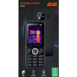 Мобільний телефон 2E E182 2.4" 2SIM, 1700mAh, Чорний (688130245234)