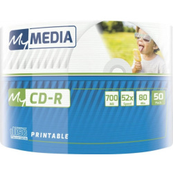 CD-R MyMedia (69206) 700MB 52x Wrap 50шт Full Printable без шпинделя (69206)