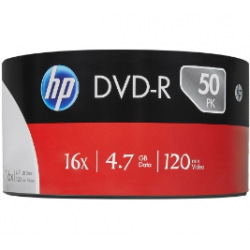 Диски DVD-R HP (69303 /DME00070-3) 4.7GB 16x, без шпинделя, 50 шт (69303 /DME00070-3)