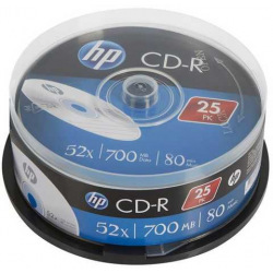 Диски CD-R HP (69311 /CRE00015-3) 700MB 52x, шпиндель, 25 шт (69311 /CRE00015-3)