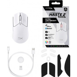 Миша HyperX Pulsefire Haste 2 WL, White (6N0B0AA)