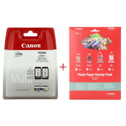 Картридж для Canon PIXMA MG2540 CANON 445+446 + PhotoPaper  Black/Color 8283B004-VP101