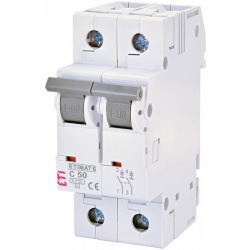 Автоматичний вимикач ETI ETIMAT 6  2p C 50А (6 kA) (2143521)