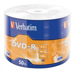 Диски DVD-R Verbatim (43788) 4.7GB 16x Wrap, 50шт  (43788 )