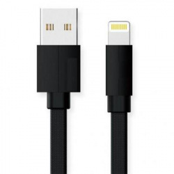 Кабель REAL-EL Premium USB2.0 AM-Lightning 1m, чорний (EL123500034)