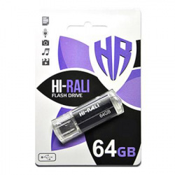 Флеш-накопитель USB 64GB Hi-Rali Corsair Series Black (HI-64GBCORBK) (HI-64GBCORBK)