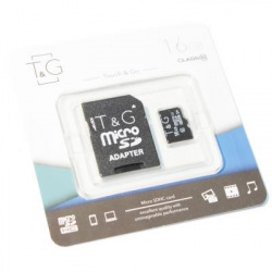 Карта памяти MicroSDHC  16GB UHS-I Class 10 T&G + SD-adapter (TG-16GBSD10U1-01) (TG-16GBSD10U1-01)