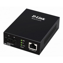 Медiаконвертер D-Link DMC-G10SC 1xGE, 1x1000BaseLX, SM 10км, SC (DMC-G10SC)