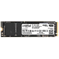 Твердотельный накопитель SSD M.2 Crucial 500GB P1 NVMe PCle 3.0 x4 2280 (CT500P1SSD8)