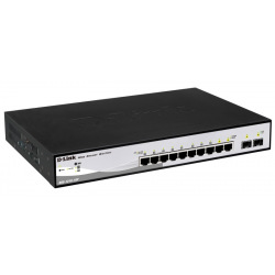 Коммутатор D-Link DGS-1210-10P/F 8port 1GE PoE, 2xSFP, WebSmart (DGS-1210-10P)