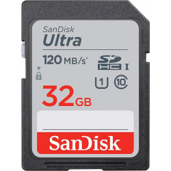 Карта пам’ятi SanDisk 32GB SDHC C10 UHS-I R120MB/s Ultra (SDSDUN4-032G-GN6IN)