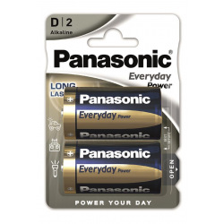 Батарейка Panasonic EVERYDAY POWER лужна D(LR20) блістер, 2 шт. (LR20REE/2B)