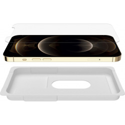 Захисне склоBelkin TemperedGlass Anti-Microbial Apple iPhone 12 Pro Max (OVA023ZZ)